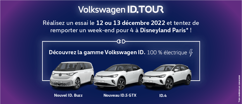 Volkswagen Bruay-la-Buissière AUTO-EXPO - Tentez de gagner un séjour à Disneyland pour 4 personnes avec l'ID Tour ! 